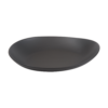 10 1/2" Egg Shape Plate/Blk/18