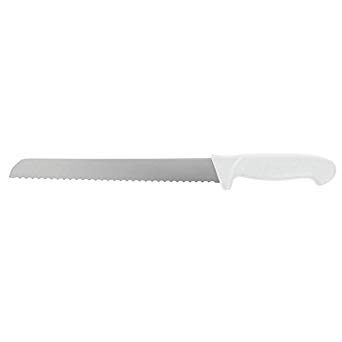 Bread Knife 10" S/S White Handle
