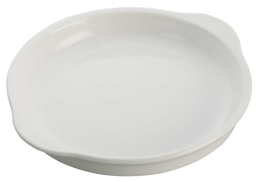 11" Porcelain Round Dish, Bright