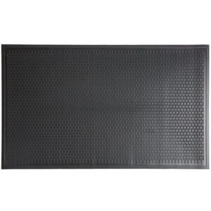 3" x 5" x 1/4" / Anti-Slip Rubber Mat / Black