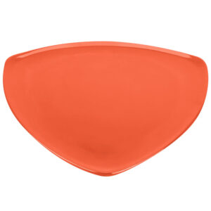 12" Triangle Plate Rio Orange