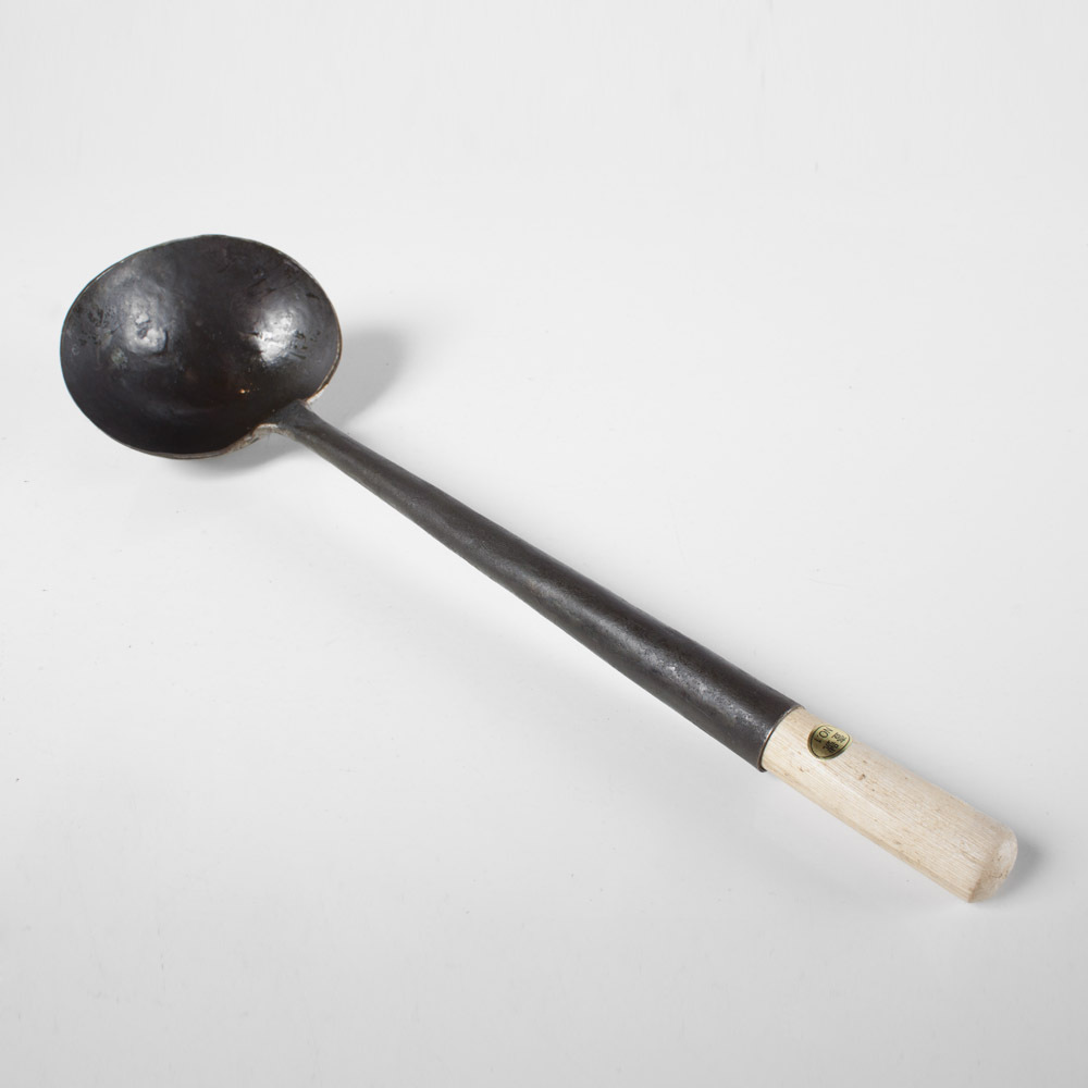 #1 Black Iron Chinese Ladles 18"