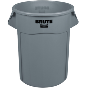 55 Gallon Brute Container / No Lid / Gray / FG265500