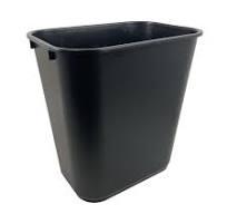 28 Qt / 7 Gallon / Waste Basket / Black