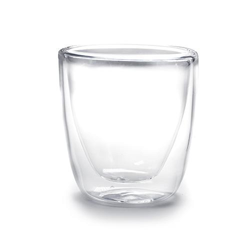 3 Oz / 2.5" H / Glass x2 Wall Cup / 12