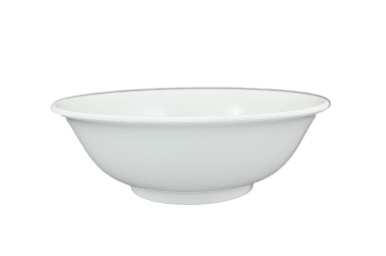 11" 96 Oz / Rimless Bowl /White